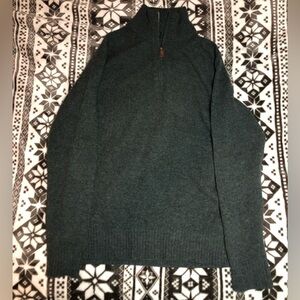 J Crew 100% wool 1/4 zip